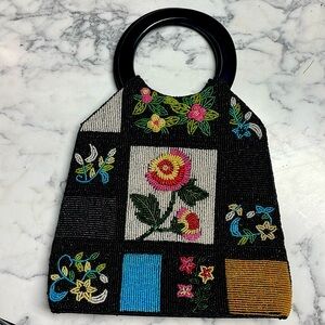 Beaded hand bag purse